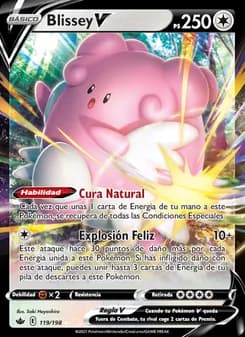Blissey V card in Spanish