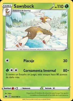Sawsbuck card in Spanish