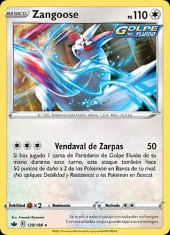 Zangoose card in Spanish