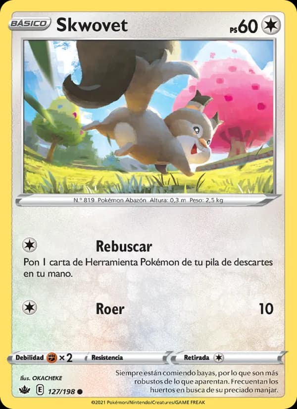 Skwovet card in Spanish