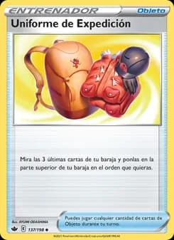 Uniforme de Expedición card in Spanish