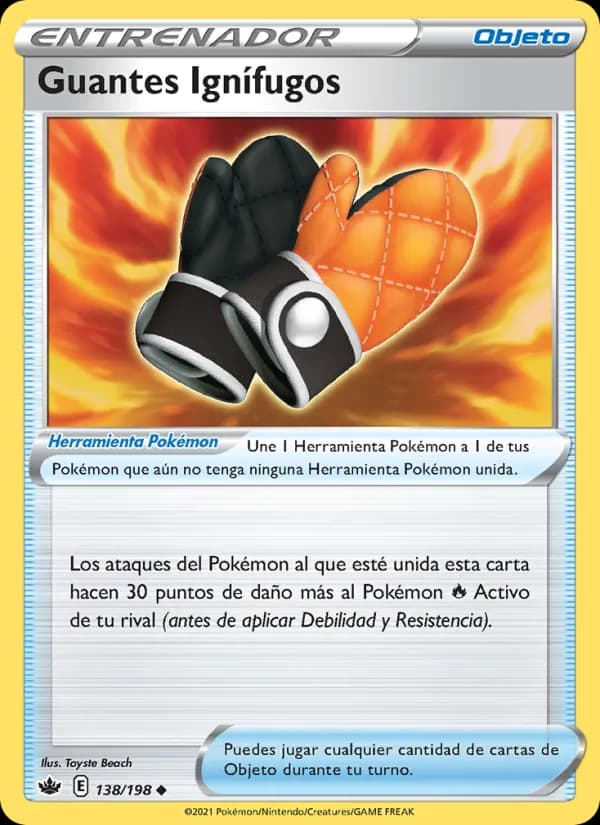 Guantes Ignífugos card in Spanish