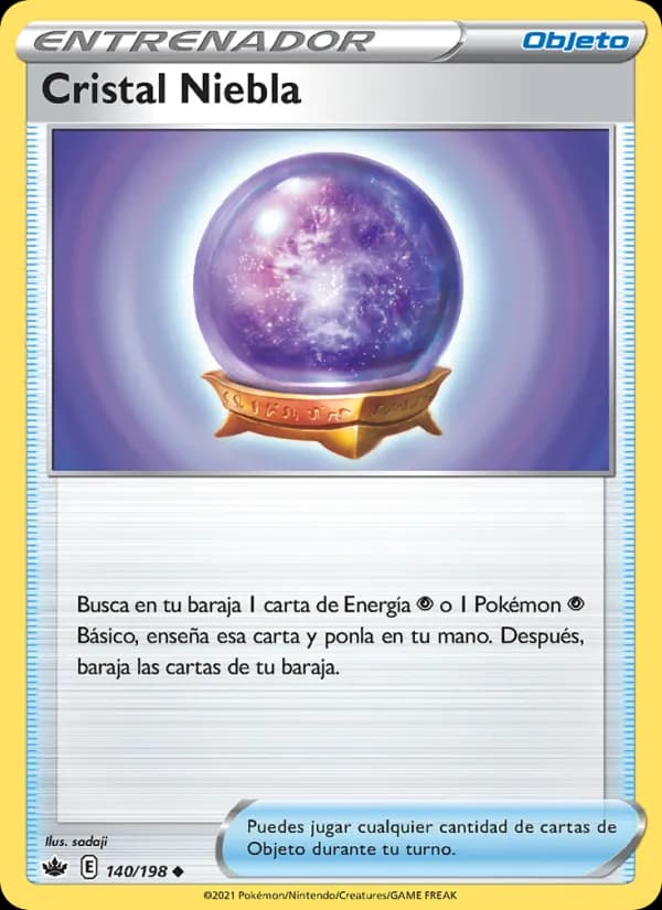 Cristal Niebla card in Spanish