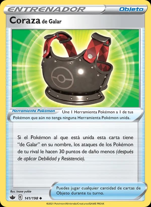Coraza de Galar card in Spanish