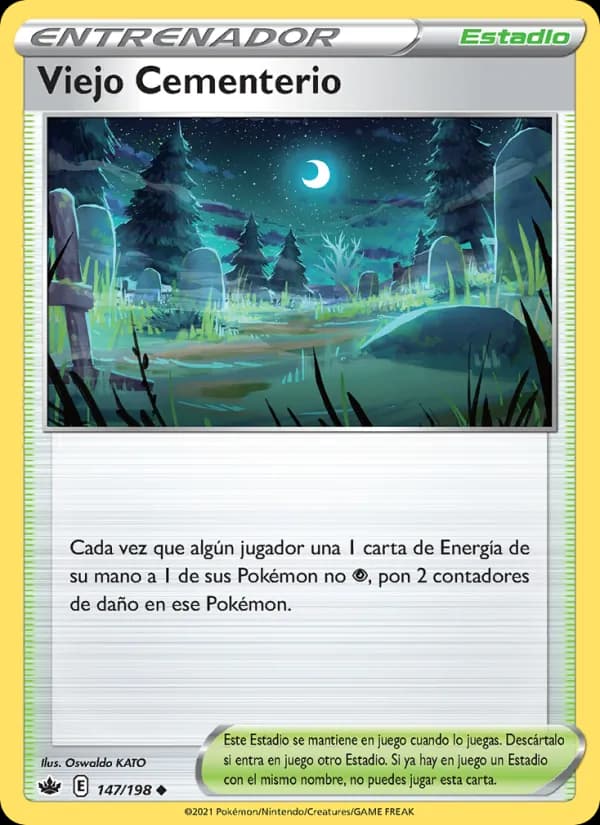 Viejo Cementerio card in Spanish