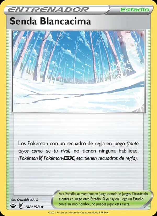 Senda Blancacima card in Spanish