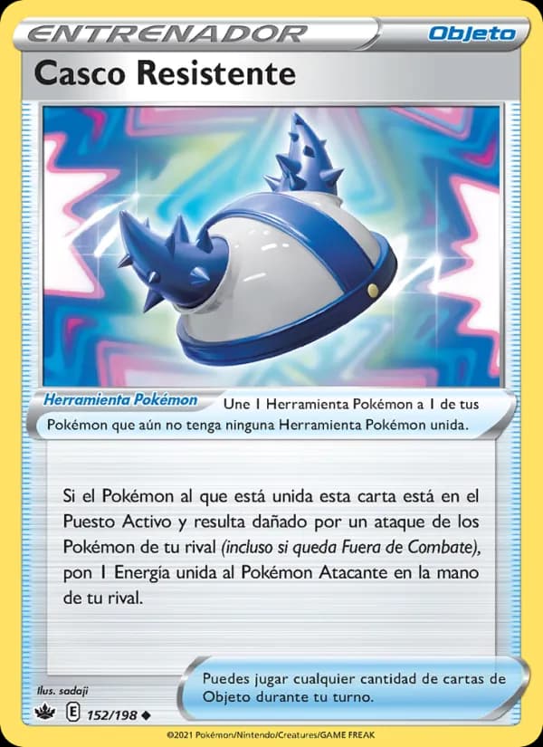 Casco Resistente card in Spanish