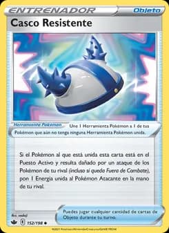 Casco Resistente card in Spanish