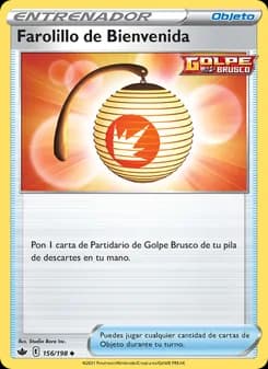 Farolillo de Bienvenida card in Spanish