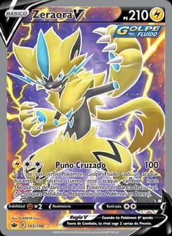 Zeraora V card in Spanish