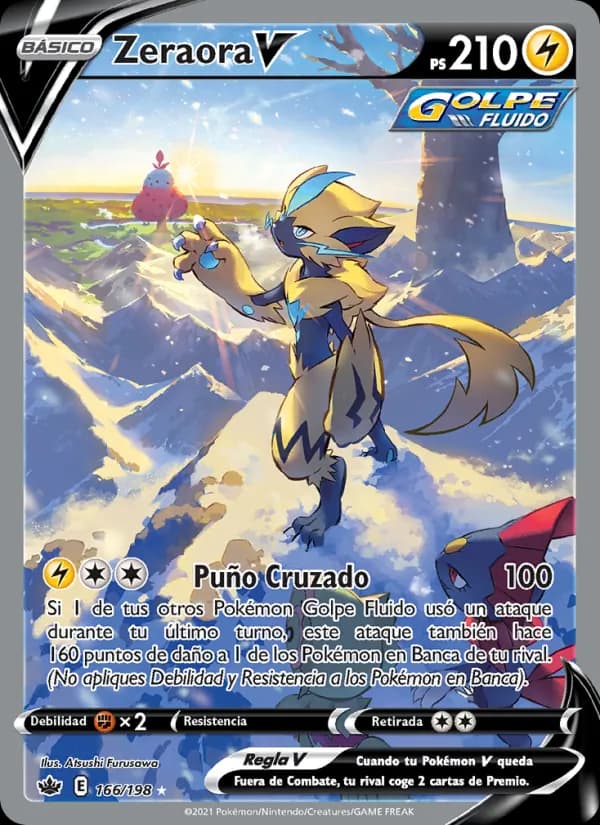 Zeraora V card in Spanish