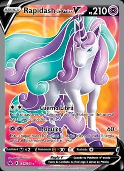 Rapidash de Galar V card in Spanish