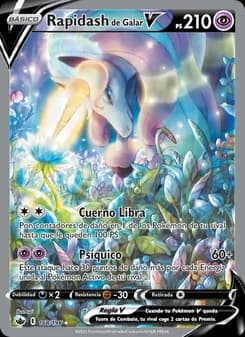 Rapidash de Galar V card in Spanish