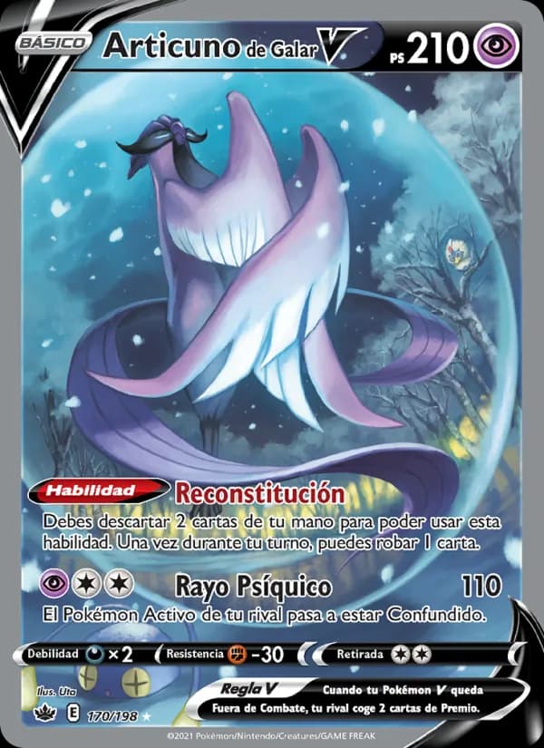 Articuno de Galar V card in Spanish