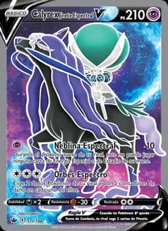Calyrex Jinete Espectral V card in Spanish