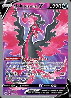 Moltres de Galar V card in Spanish