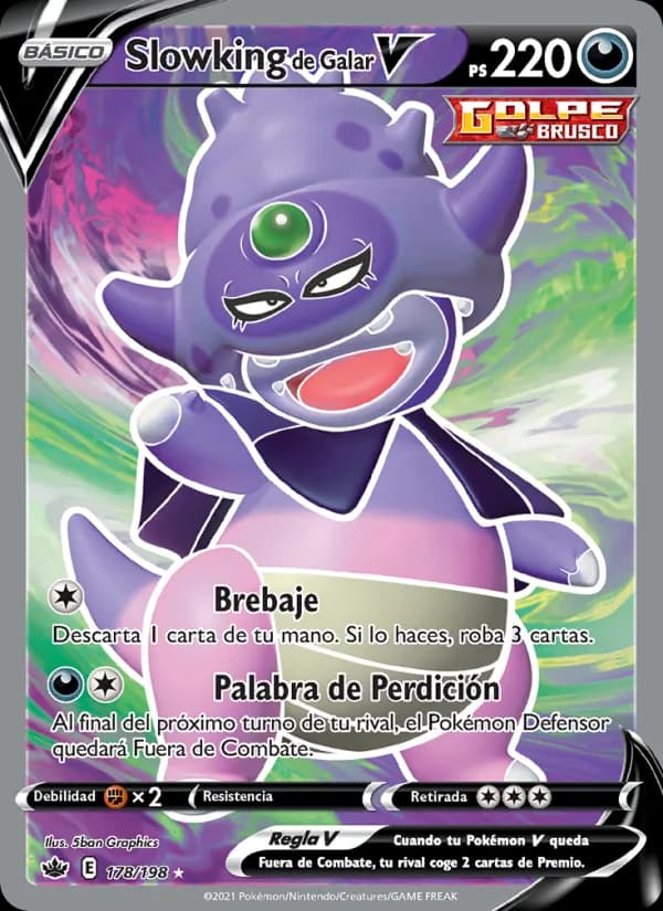 Slowking de Galar V card in Spanish
