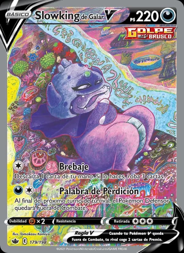Slowking de Galar V card in Spanish