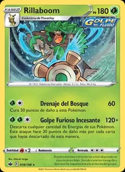 Rillaboom card in Spanish