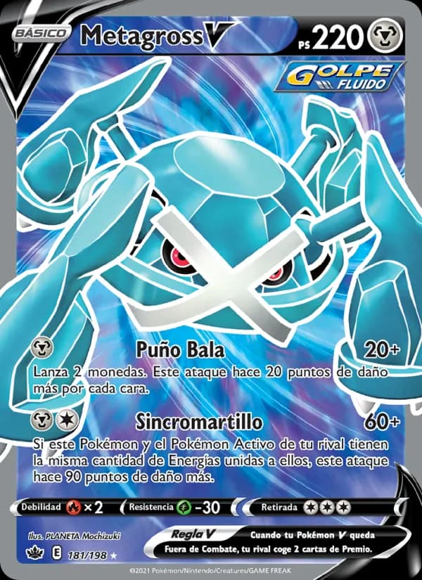 Metagross V card in Spanish