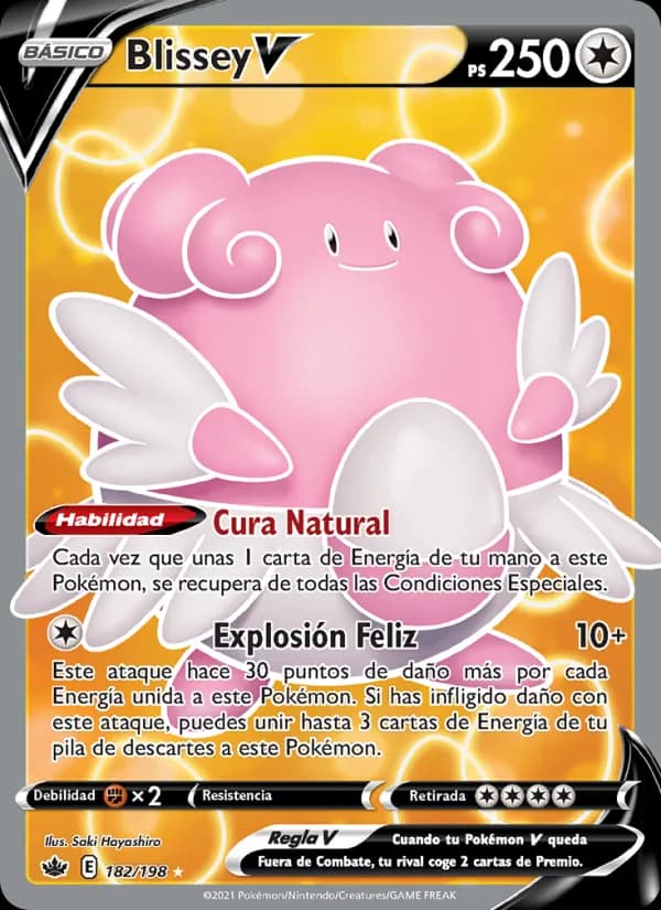 Blissey V card in Spanish