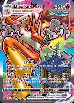 Blaziken VMAX card in Spanish
