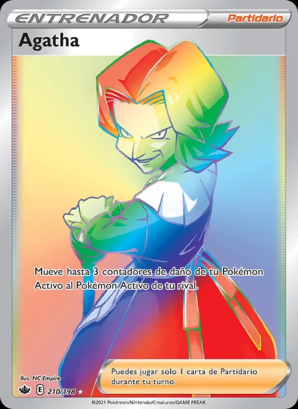 Agatha card in Spanish