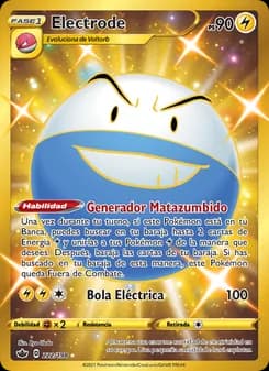 Electrode card in Spanish