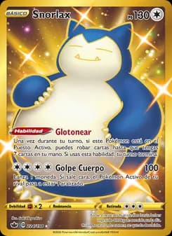 Snorlax card in Spanish