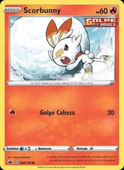 Scorbunny card in Spanish