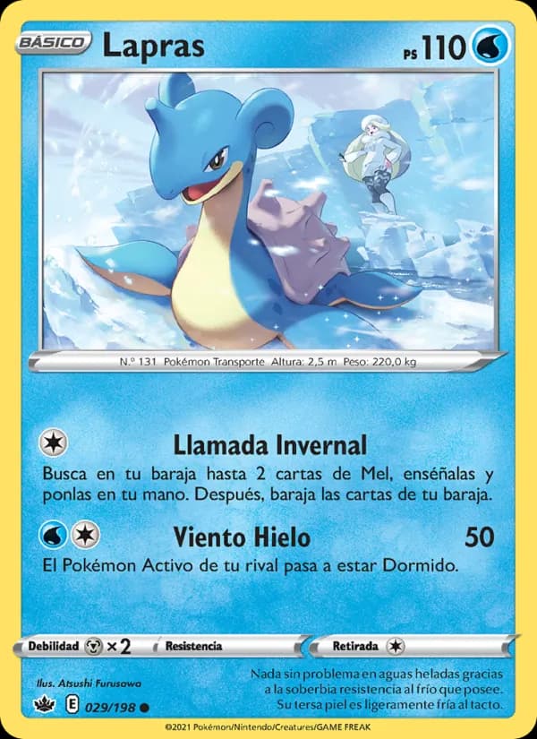 Lapras card in Spanish