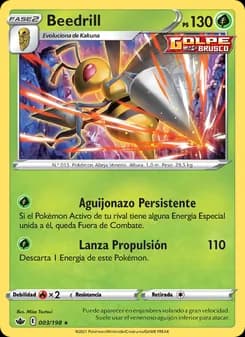 Beedrill card in Spanish