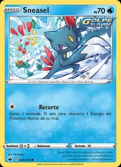Sneasel card in Spanish