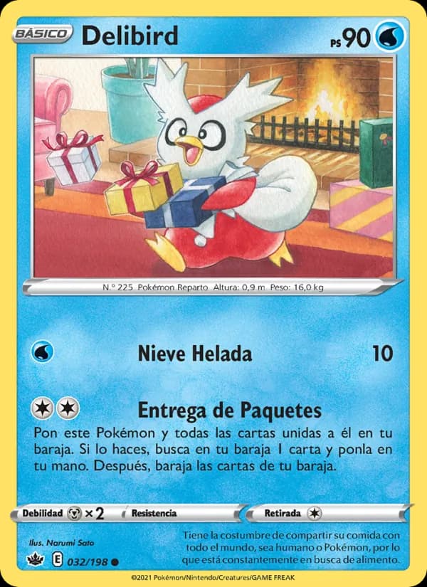 Delibird card in Spanish
