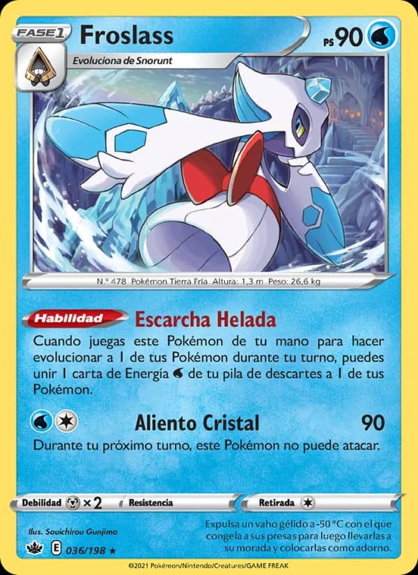 Froslass card in Spanish