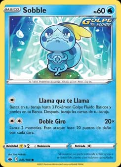 Sobble card in Spanish
