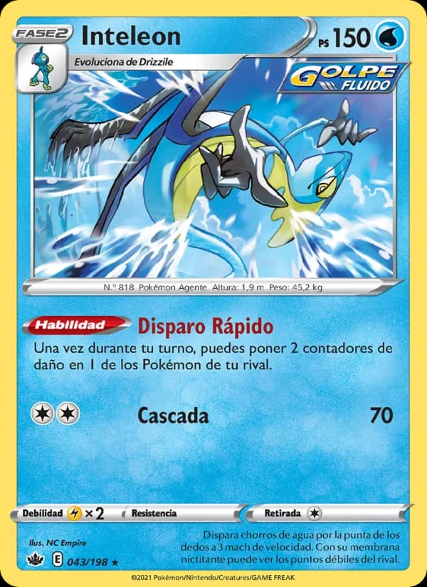 Inteleon card in Spanish