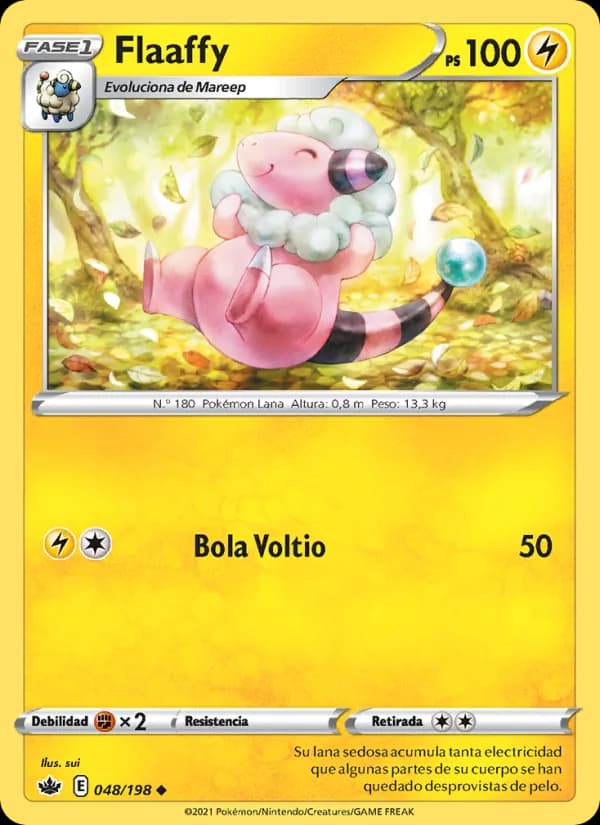 Flaaffy card in Spanish