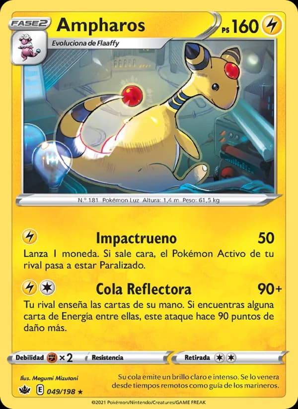 Ampharos card in Spanish