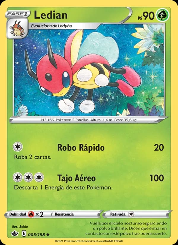 Ledian card in Spanish
