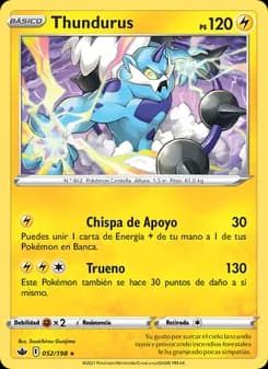 Thundurus card in Spanish