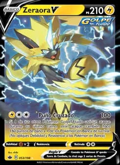 Zeraora V card in Spanish