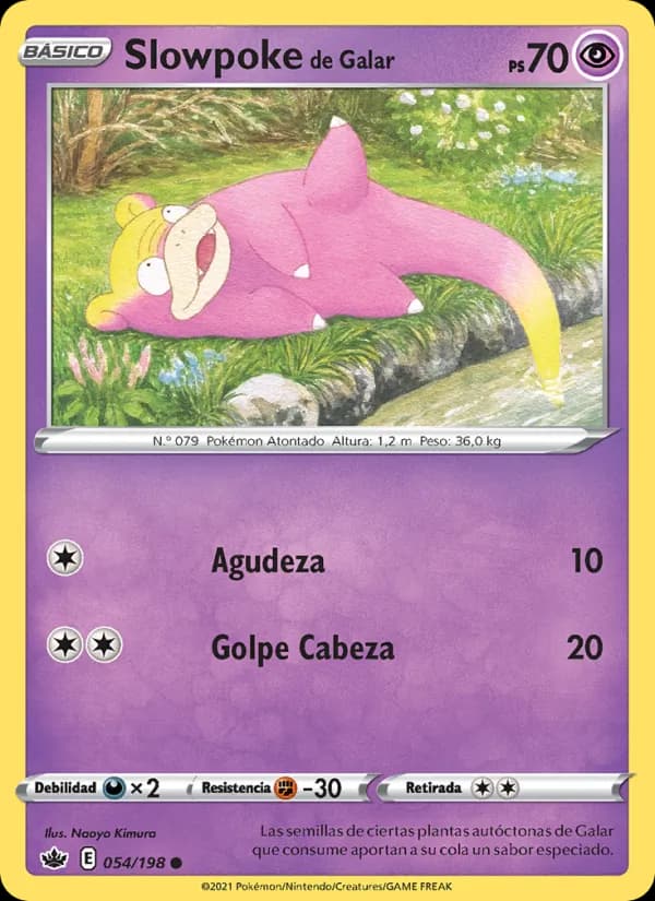 Slowpoke de Galar card in Spanish