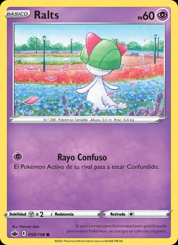 Ralts card in Spanish