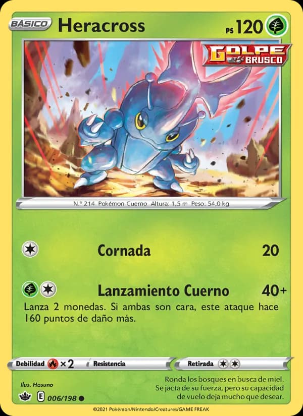 Heracross card in Spanish