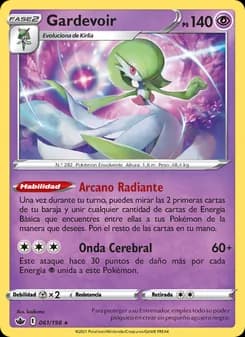 Gardevoir card in Spanish