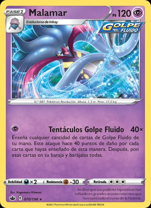 Malamar card in Spanish