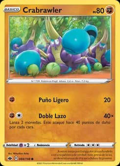Crabrawler card in Spanish
