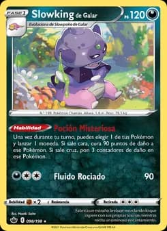 Slowking de Galar card in Spanish