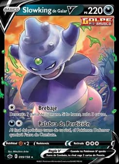 Slowking de Galar V card in Spanish
